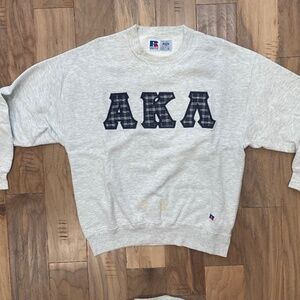 Alpha Kappa Lambda Sweatshirt with Sewn-On Greek Letters